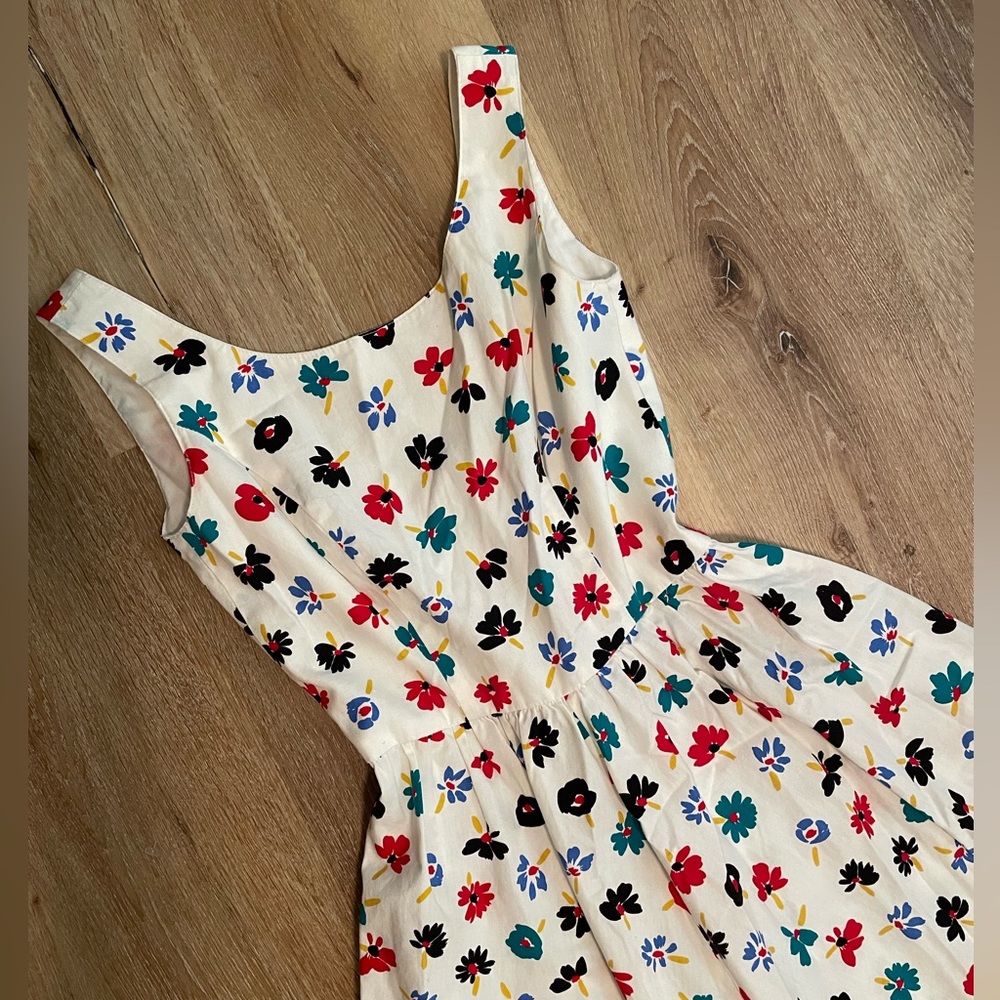 SOLD 90’s VTG Lanz Originals scoop Back dress matching crop jacket S M - Picture 5 of 13